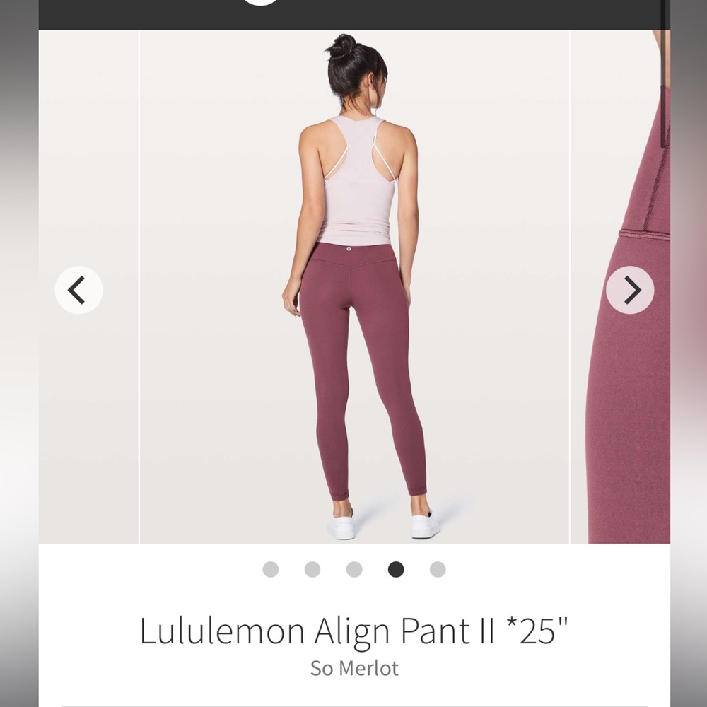 Lululemon Align Pant II 25”